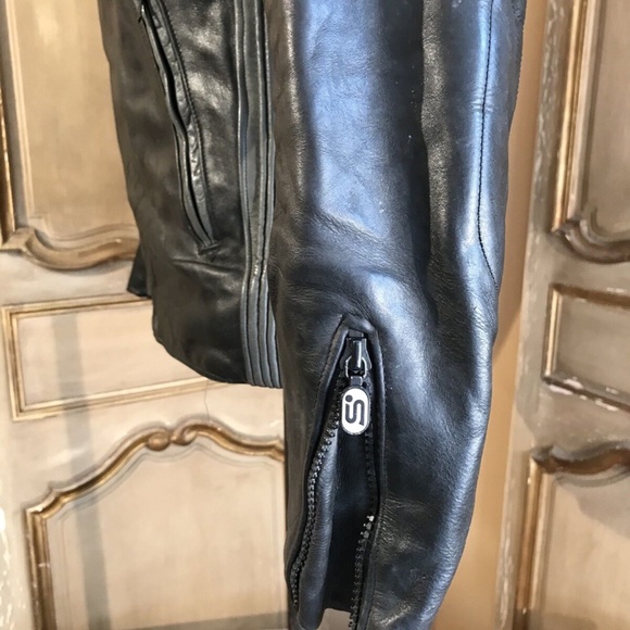 VTG Womens Cafer Racer Triumph Sequra Motorcycle Biker Jacket Large - Picture 6 of 8